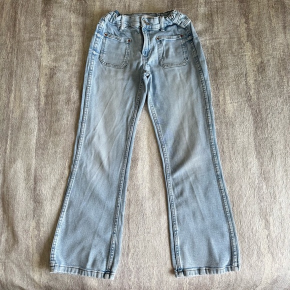 Zara Light Blue Flare Kids Jeans, Size 11-12 - Picture 1 of 6